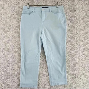 Charter Club Lena Thor Blue Crop Pants Women's 8P # 1160A